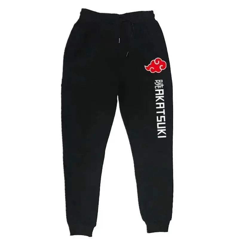 Unisex Anime Akatsuki Fleece Jogger Pants For Streetwear - ToylandEU