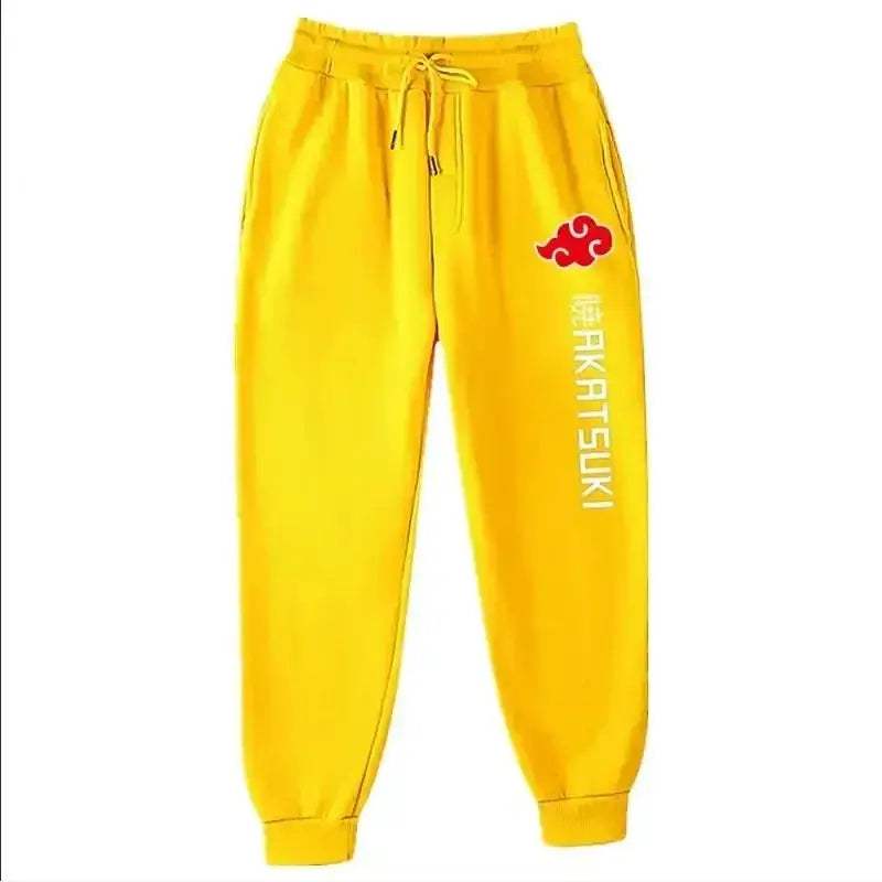 Unisex Anime Akatsuki Fleece Jogger Pants For Streetwear - ToylandEU