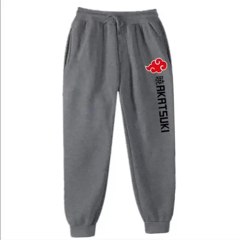 Unisex Anime Akatsuki Fleece Jogger Pants For Streetwear - ToylandEU