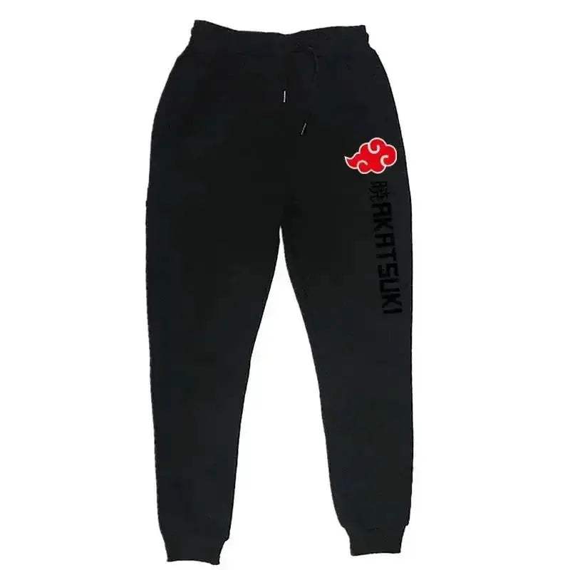 Unisex Anime Akatsuki Fleece Jogger Pants For Streetwear - ToylandEU