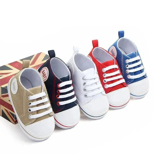  Unisex Baby Shoes First Walkers Soft Soles Comfort Slip On -  ToylandEU™