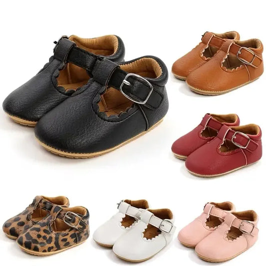 Unisex Baby Shoes Non Slip Soft Sole PU Leather 0-18M - ToylandEU