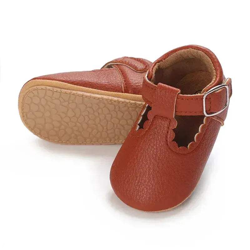 Unisex Baby Shoes Non Slip Soft Sole PU Leather 0-18M - ToylandEU