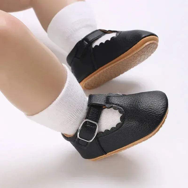 Unisex Baby Shoes Non Slip Soft Sole PU Leather 0-18M - ToylandEU