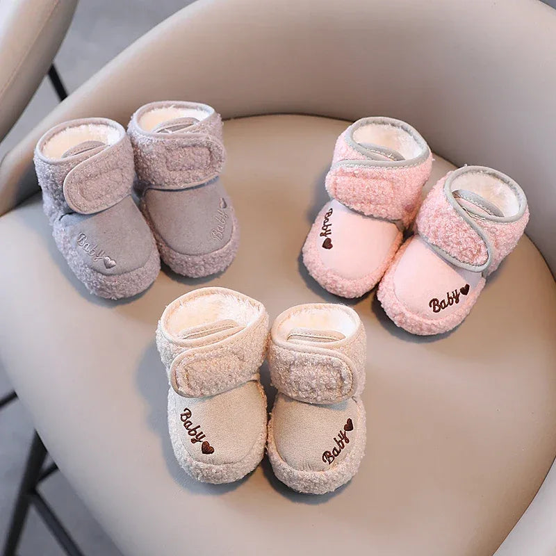 Unisex Baby Snow Boots Anti Slip Warm PlushFleece 0 18M - ToylandEU