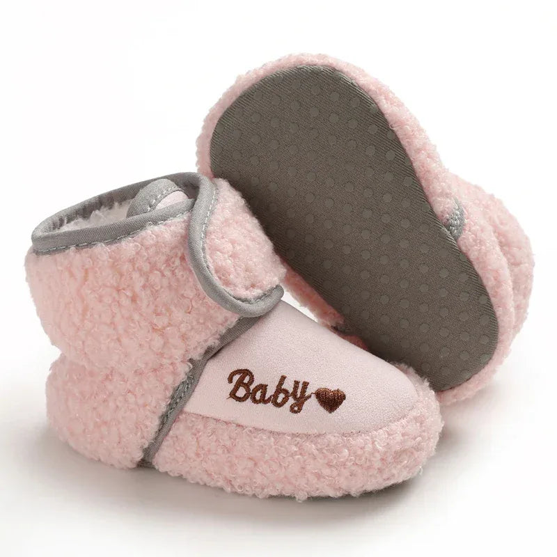Unisex Baby Snow Boots Anti Slip Warm PlushFleece 0 18M - ToylandEU