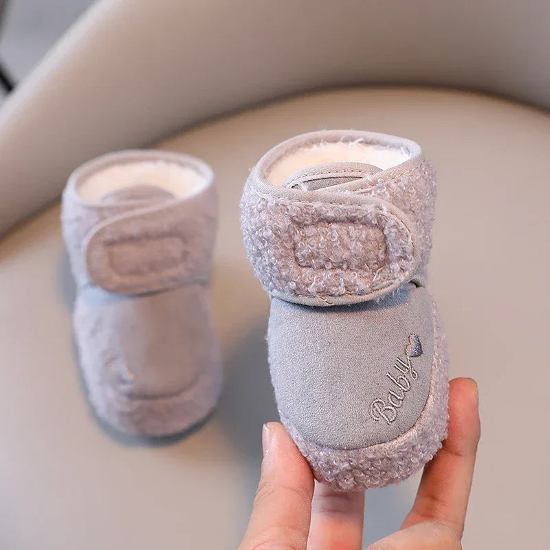Unisex Baby Snow Boots Anti Slip Warm PlushFleece 0 18M - ToylandEU