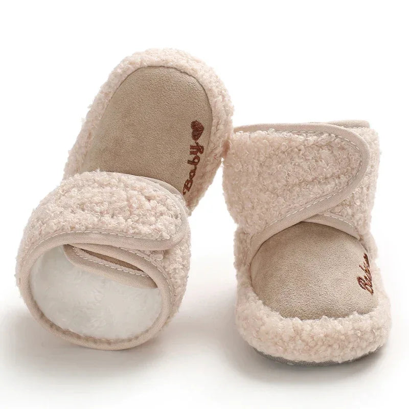 Unisex Baby Snow Boots Anti Slip Warm PlushFleece 0 18M - ToylandEU