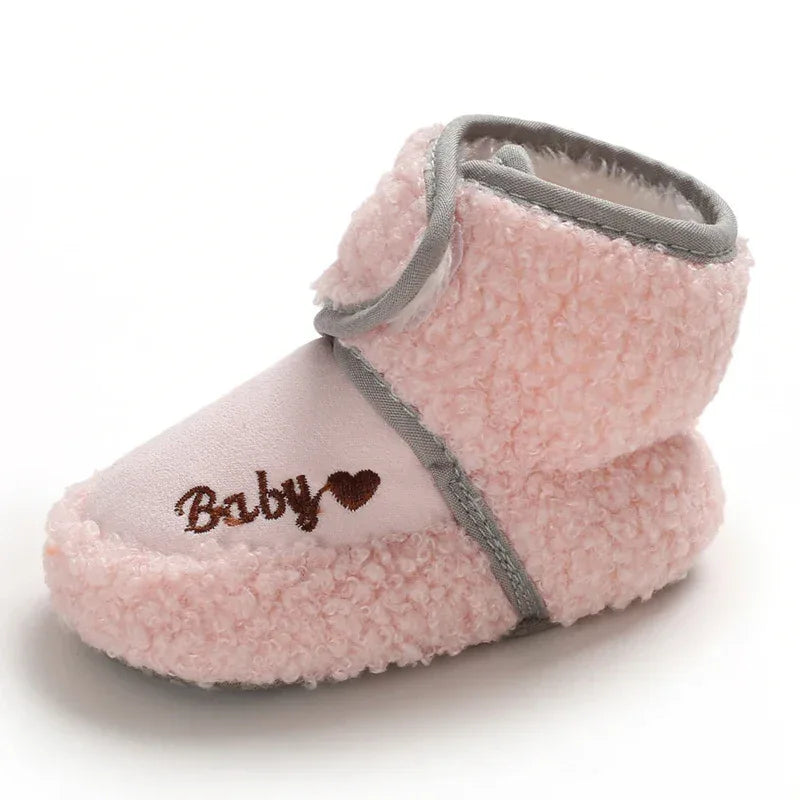 Unisex Baby Snow Boots Anti Slip Warm PlushFleece 0 18M - ToylandEU
