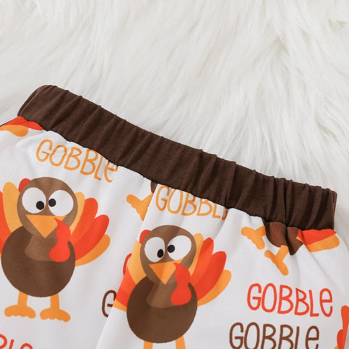 Unisex Baby Thanksgiving Letter Print Hoodie And Pants Set 1-3Y Polyester - ToylandEU