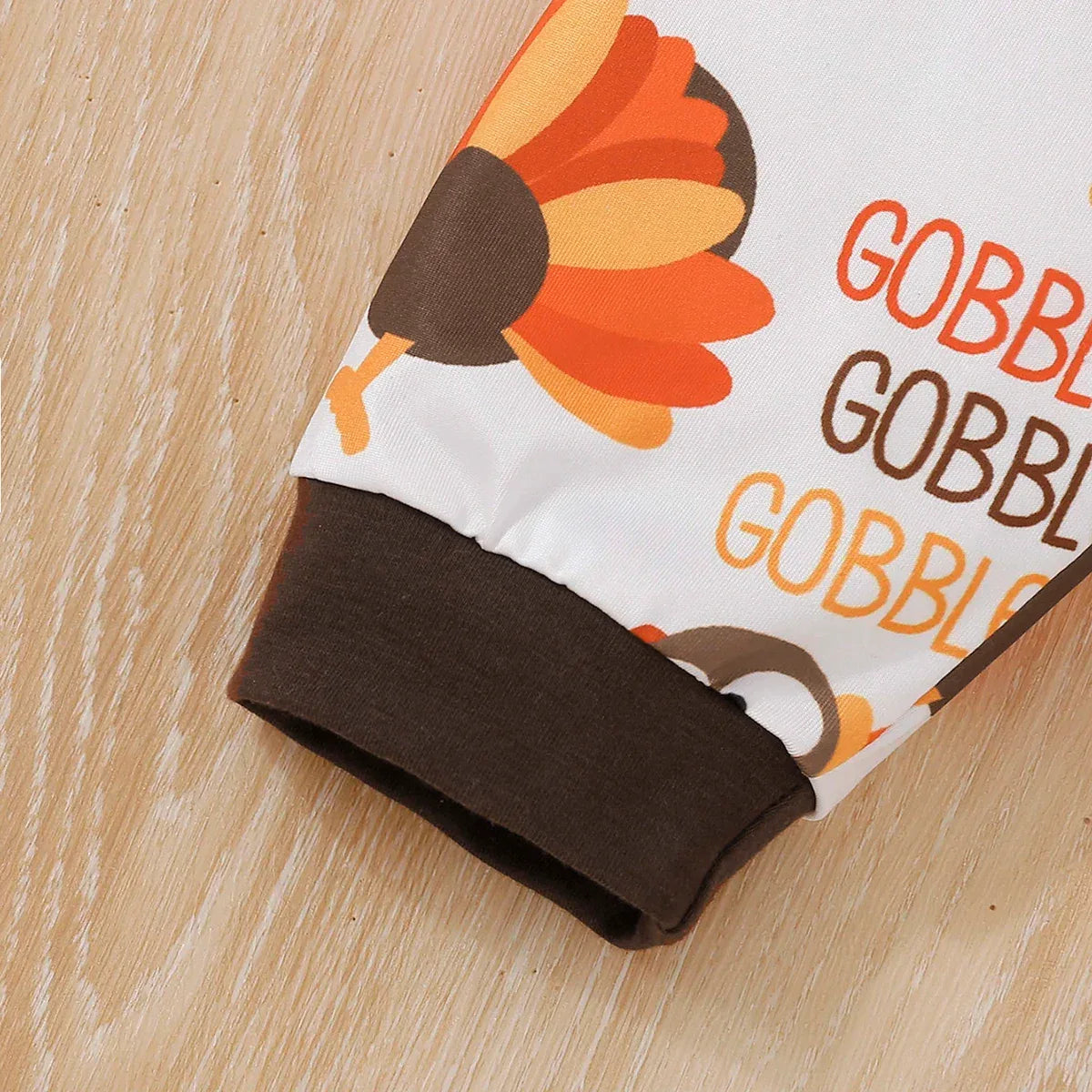 Unisex Baby Thanksgiving Letter Print Hoodie And Pants Set 1-3Y Polyester - ToylandEU