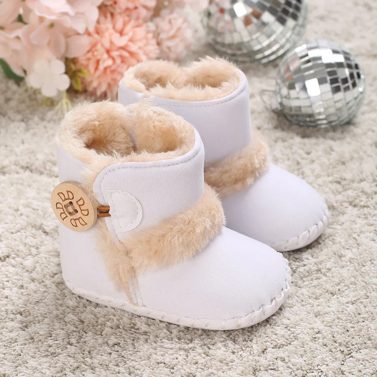Unisex Baby Winter Boots With Warm Fuzzy Lining For Toddlers - ToylandEU