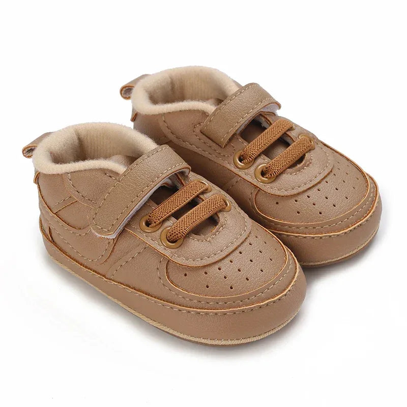 Unisex First Walkers Shoes Anti Slip Leather Sole Comfort - ToylandEU