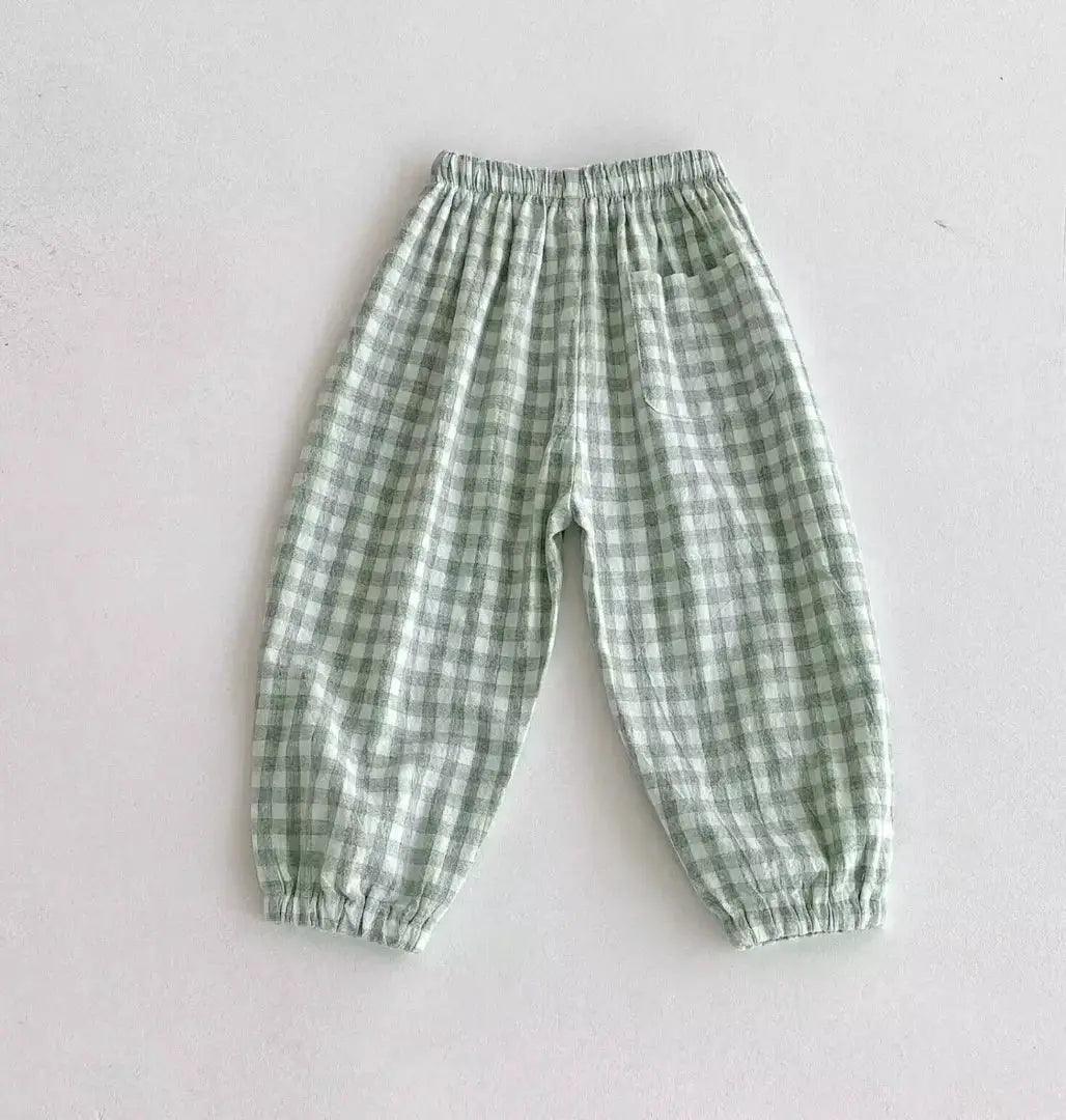  Unisex Kids Linen Pants Striped Breathable Waist -  ToylandEU™