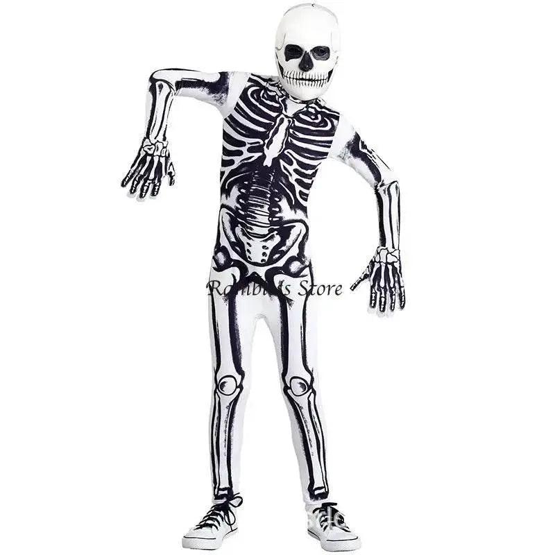  Unisex Kids Skeleton Zombie Costume - Perfect for Halloween Fun! -  ToylandEU™