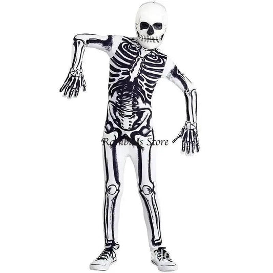  Unisex Kids Skeleton Zombie Costume - Perfect for Halloween Fun! -  ToylandEU™