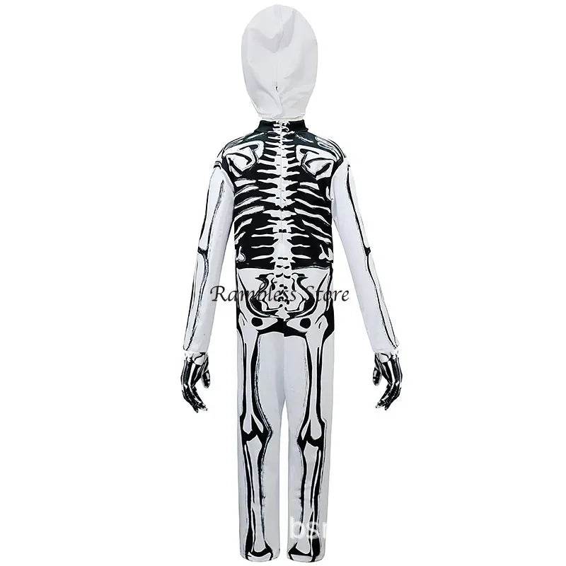 Unisex Kids Skeleton Zombie Costume - Perfect for Halloween Fun! - ToylandEU