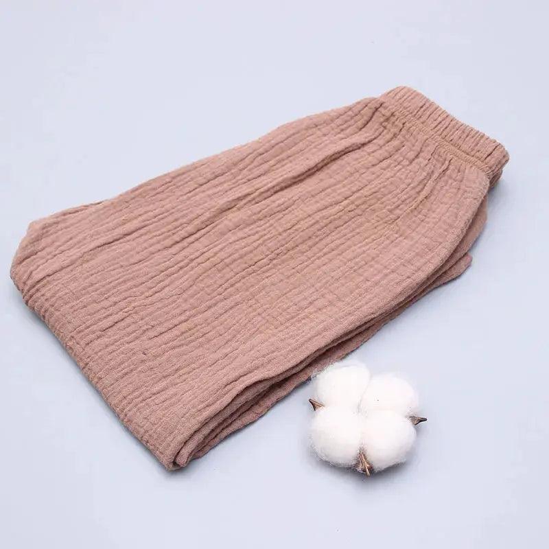  Unisex Linen Kids Pants Summer Breathable Elastic -  ToylandEU™