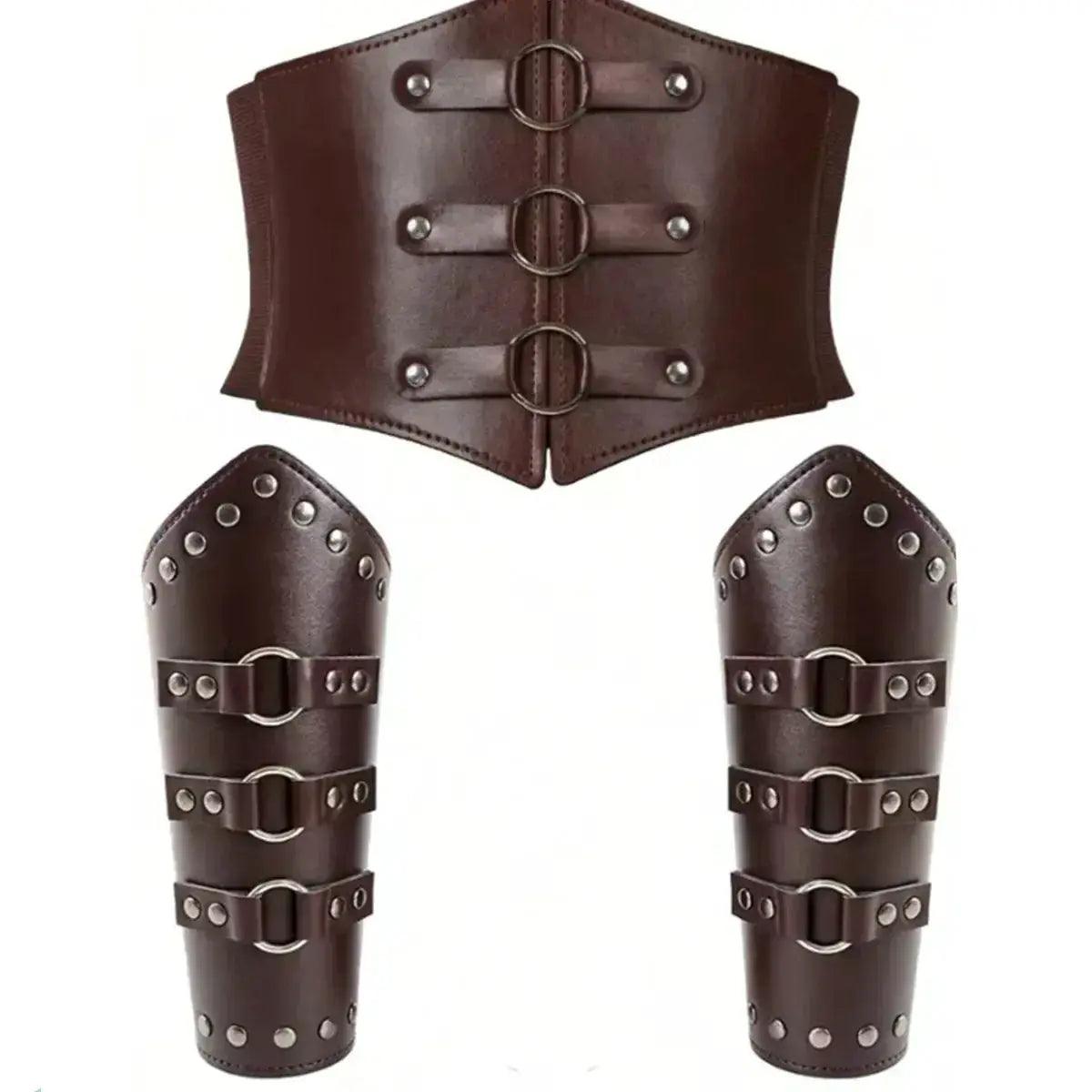  Unisex Western Waist Belt Set Durable PU Buckle -  ToylandEU™