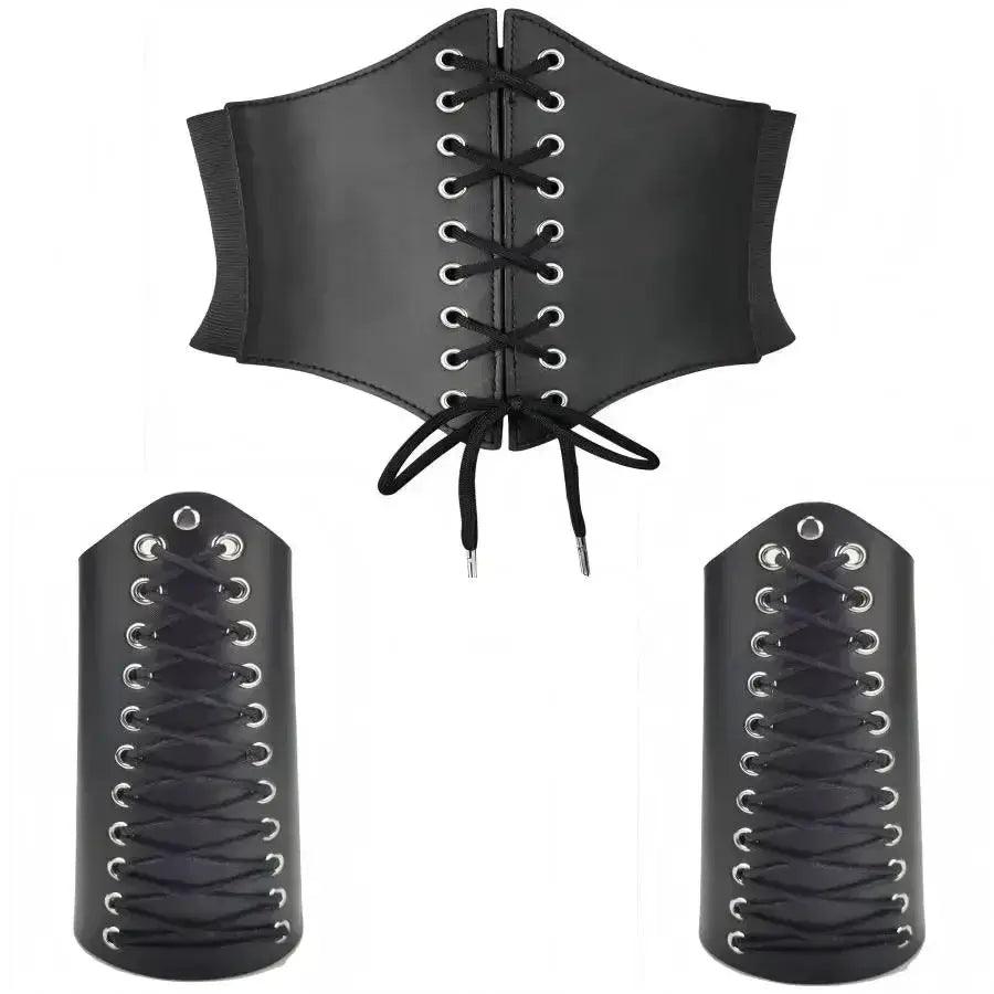  Unisex Western Waist Belt Set Durable PU Buckle -  ToylandEU™