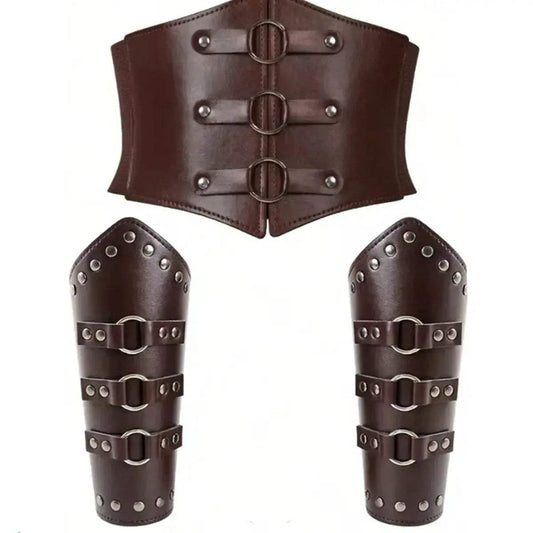  Unisex Western Waist Belt Set Durable PU Buckle -  ToylandEU™