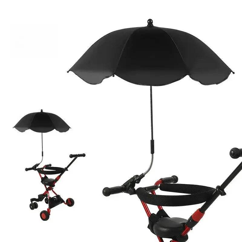 Universal Baby Car Pram Umbrella Adjustable Shade Umbrella Uv Sunshade for Stroller Accessories Sun Visor Portable Parasol Items - ToylandEU