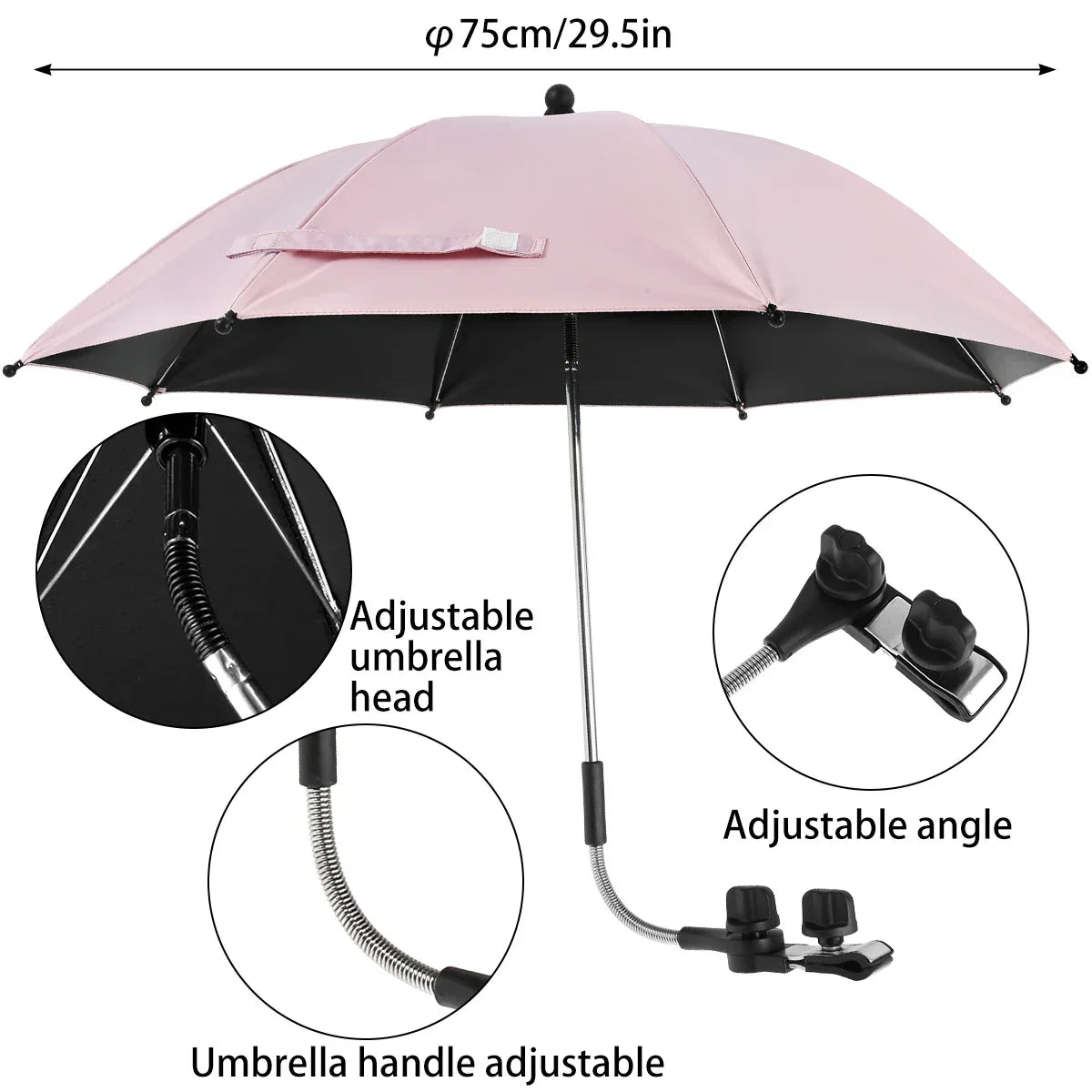 Universal Baby Stroller Umbrella With 360 Degree UV Protection - ToylandEU