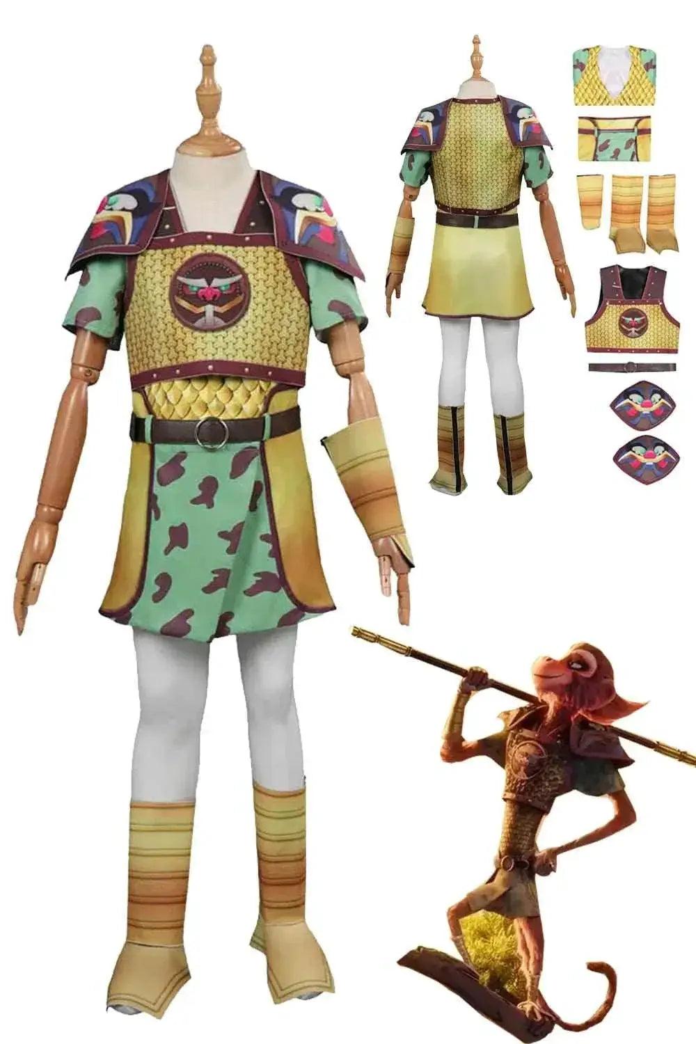  Unleash Adventure with Kids' Unisex Monkey King Costume for Halloween -  ToylandEU™