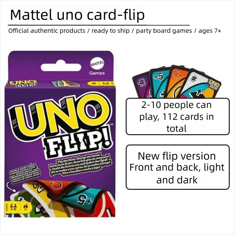  Uno Flip Playing Cards Set Family Edition For Fun -  ToylandEU™