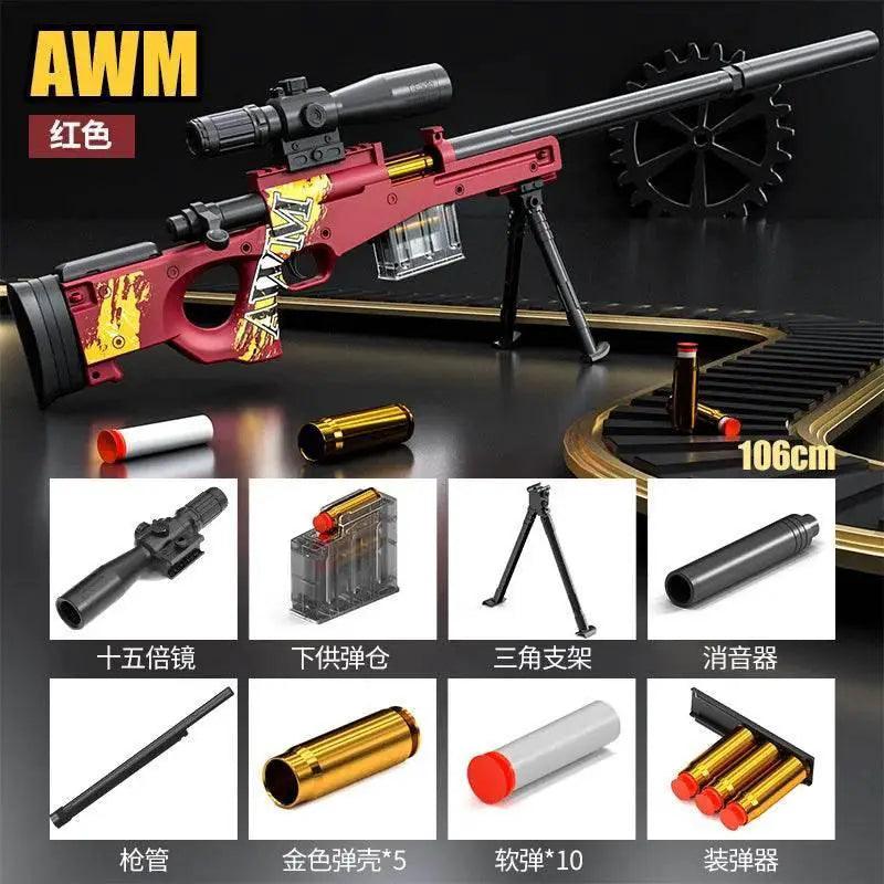  Up-Pressure Shell AWM Soft Shell Toy Gun Sniper Rifle 98K -  ToylandEU™