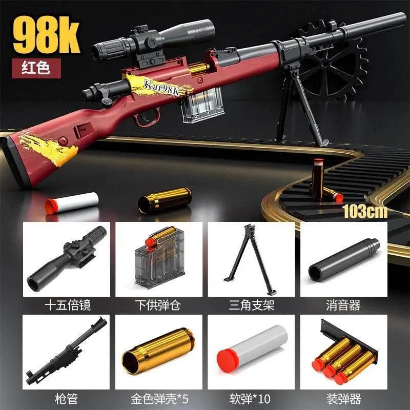  Up-Pressure Shell AWM Soft Shell Toy Gun Sniper Rifle 98K -  ToylandEU™