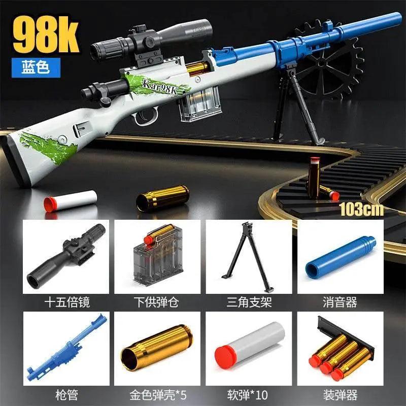  Up-Pressure Shell AWM Soft Shell Toy Gun Sniper Rifle 98K -  ToylandEU™