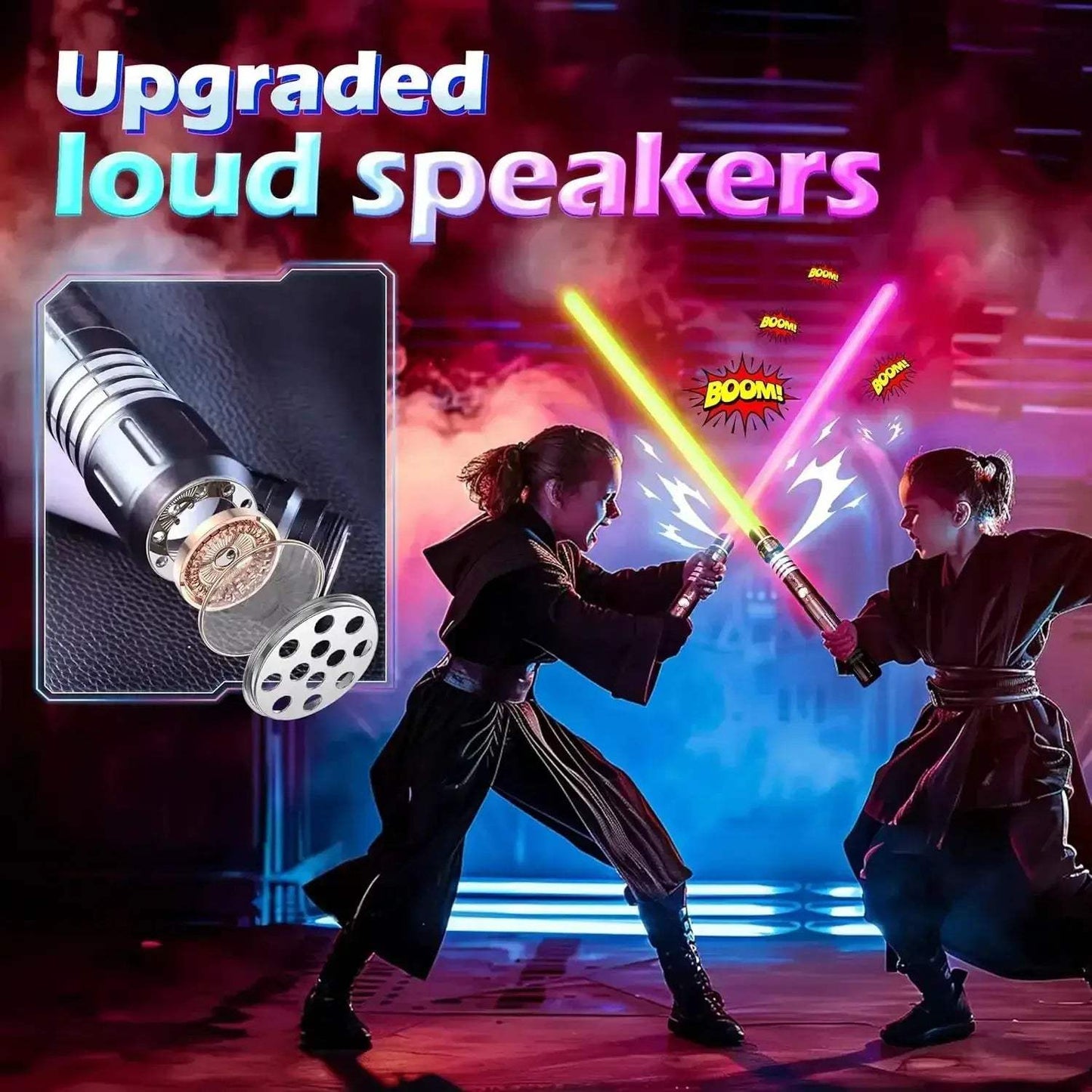 Upgraded Gravity Sensing RGB Light Saber With USB Rechargeable Battery - ToylandEU