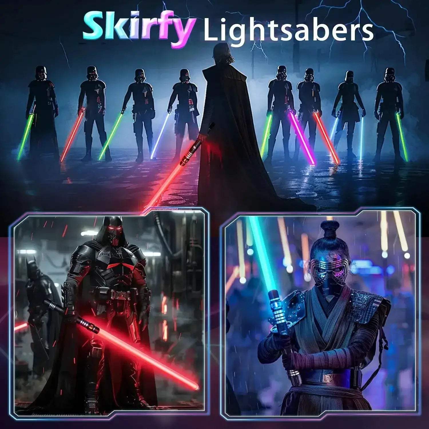 Upgraded Gravity Sensing RGB Light Saber With USB Rechargeable Battery - ToylandEU