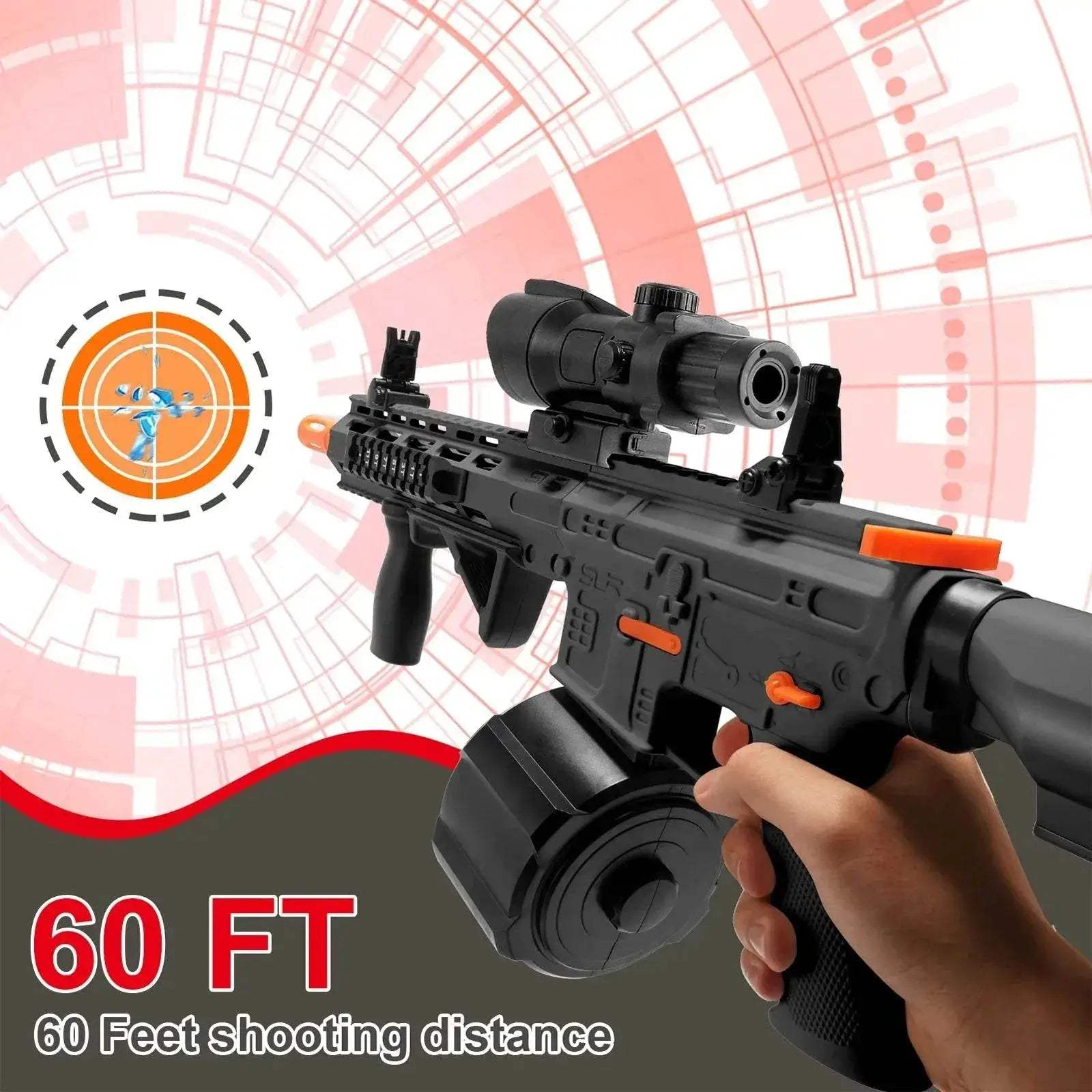 Upgraded M416 Electric Gel Balls Gun Toys, Automatic Manual Blaster - ToylandEU