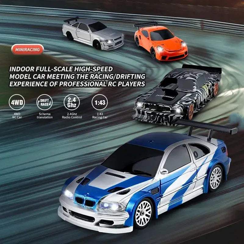 Upgraded RC Drift Car 4WD High Speed RTR Vehicle Mini - ToylandEU