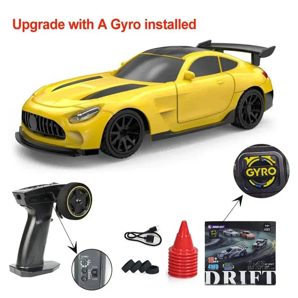Upgraded RC Drift Car 4WD High Speed RTR Vehicle Mini - ToylandEU