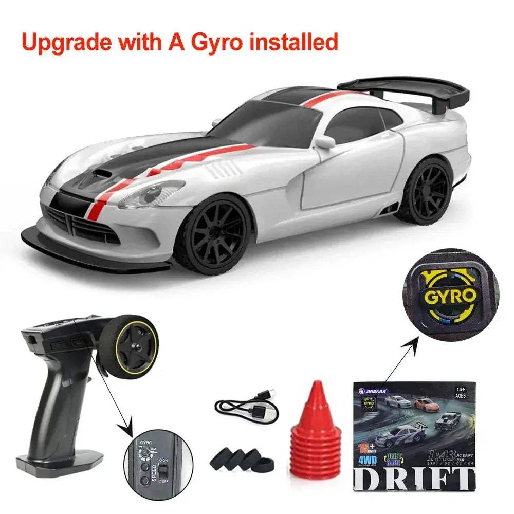 Upgraded RC Drift Car 4WD High Speed RTR Vehicle Mini - ToylandEU