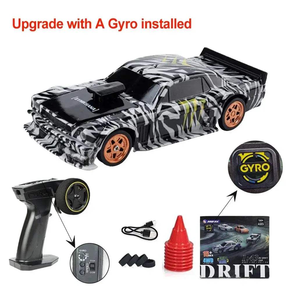 Upgraded RC Drift Car 4WD High Speed RTR Vehicle Mini - ToylandEU