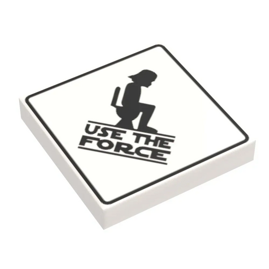  LEGO Minifig Restroom Sign Use The Force Tile Authentic 2x2 -  ToylandEU™