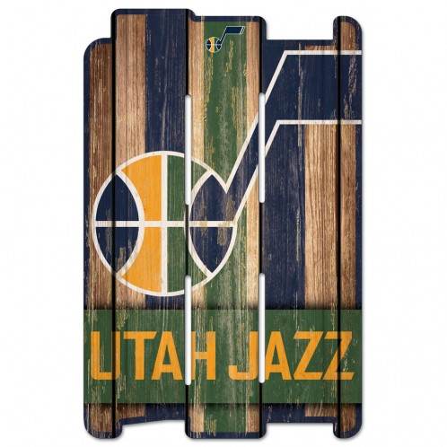 Utah Jazz 11 By 17 Wood Fence Sign Special Order - ToylandEU
