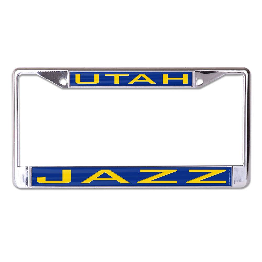 Utah Jazz Inlaid License Plate Frame Chrome Finish - ToylandEU