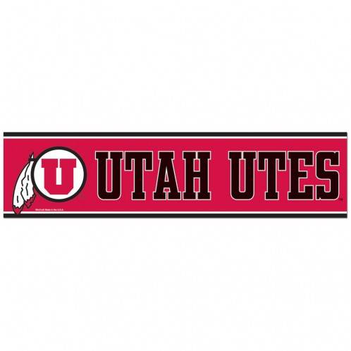Utah Utes Decal 3x12 Bumper Strip Self Adhesive Licensed - ToylandEU