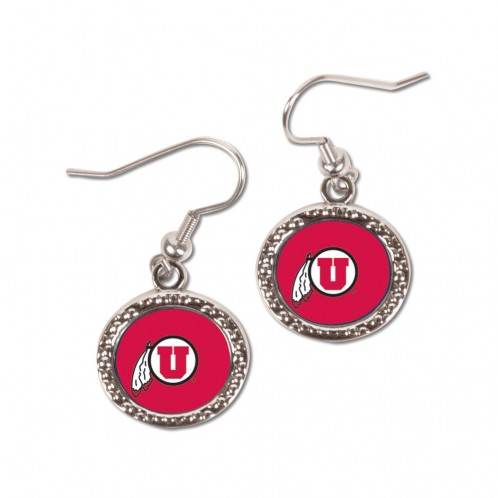 Utah Utes Earrings Round Style Officially Licensed Gear - ToylandEU
