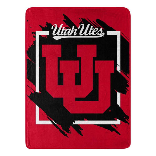 Utah Utes Micro Raschel Throw 46x60 Dimensional Design - ToylandEU