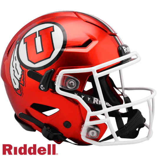 Utah Utes Riddell Authentic Full Size SpeedFlex Helmet Red - ToylandEU