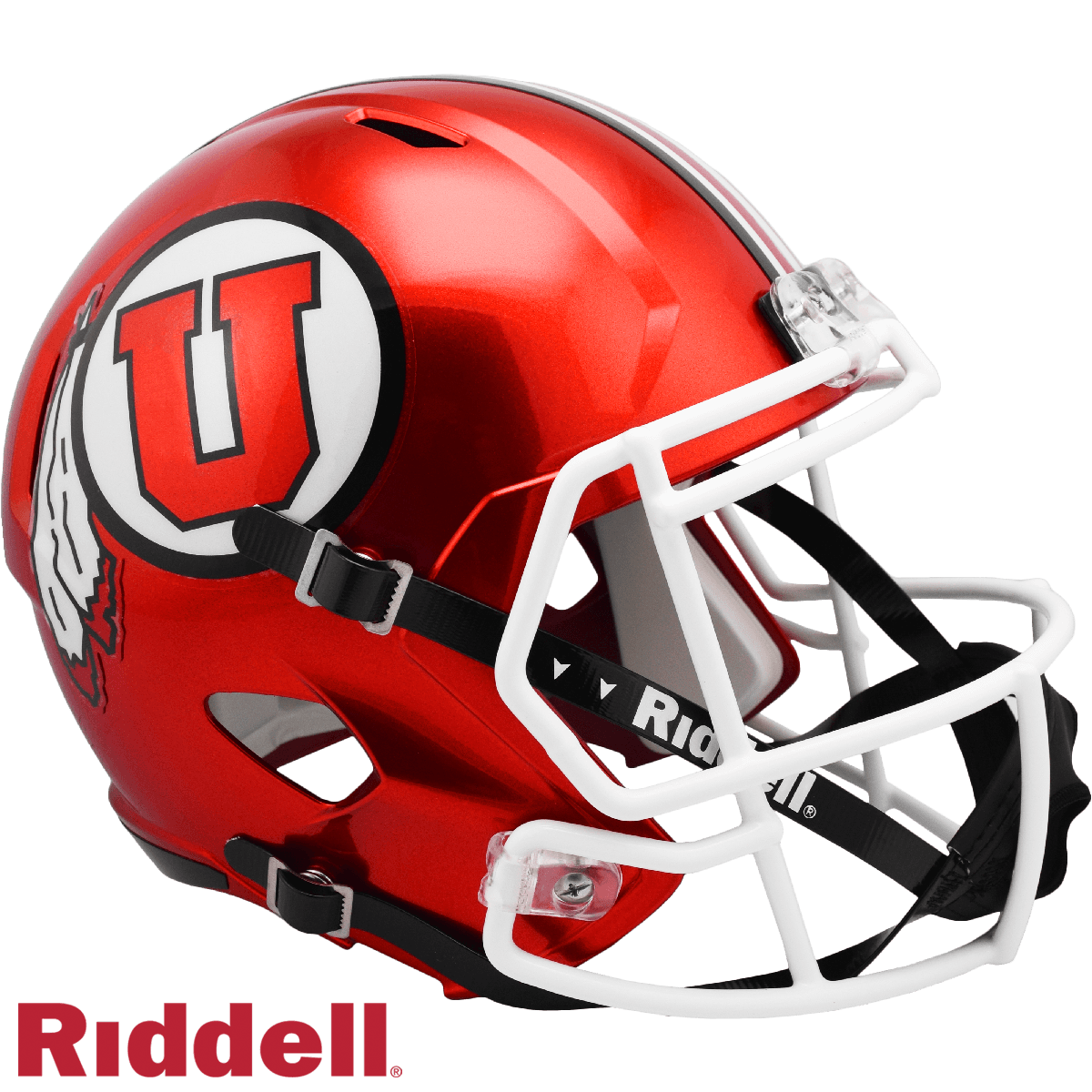 Utah Utes Riddell Replica Full Size Speed Style Helmet Red - ToylandEU