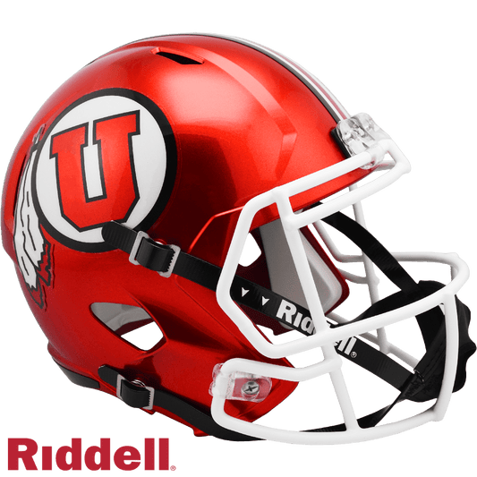 Utah Utes Riddell Replica Full Size Speed Style Helmet Red - ToylandEU