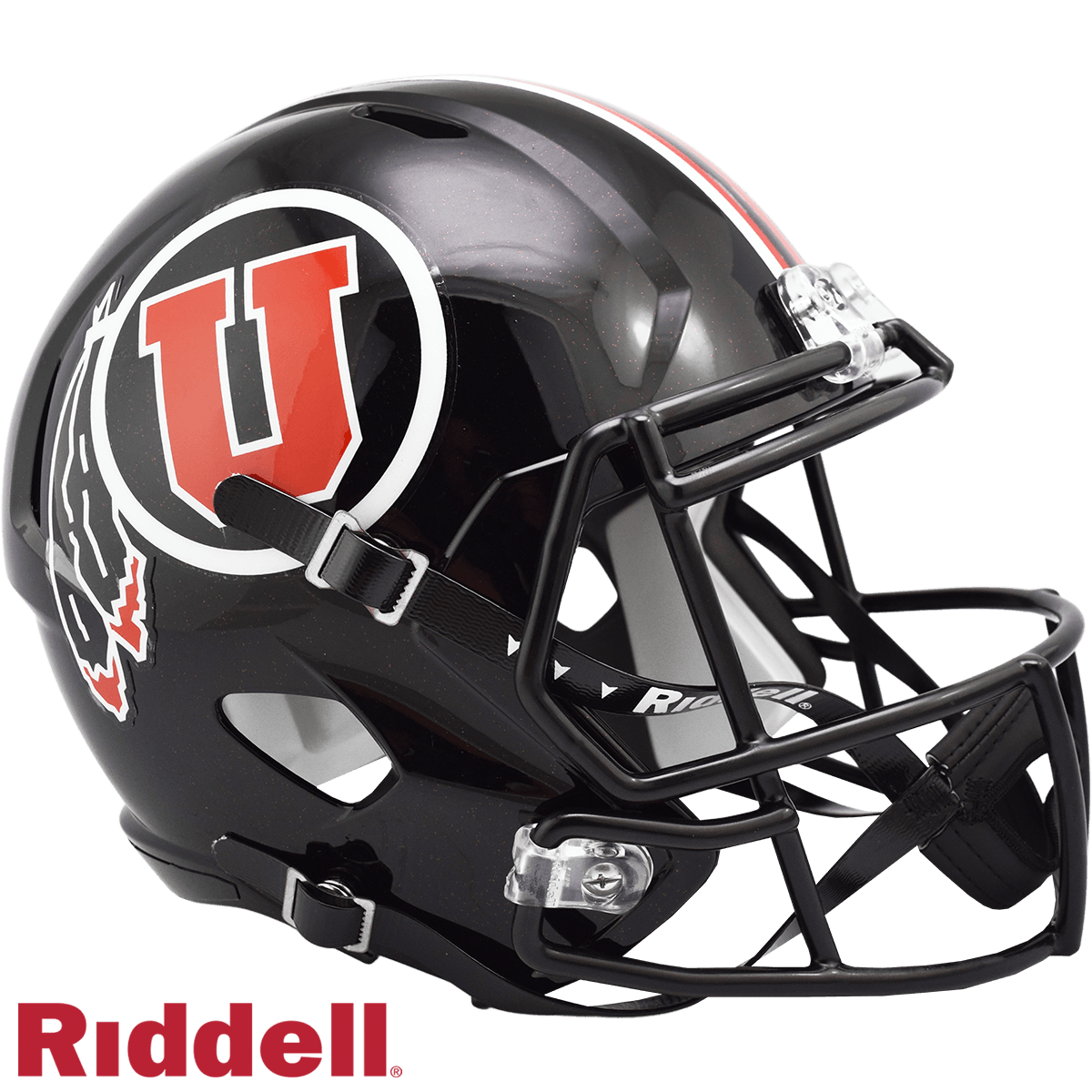 Utah Utes Riddell Replica Size Speed Style Helmet Black - ToylandEU