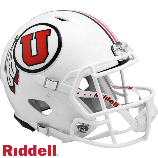 Utah Utes Speed Style Riddell Authentic Full Size Helmet - ToylandEU